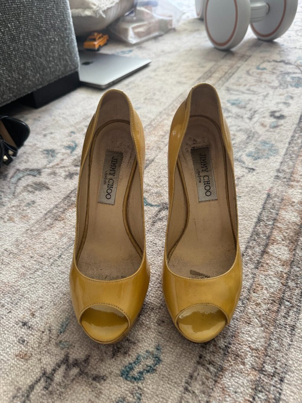 Jimmy Choo Crown Platform Peep-Toe Pumps